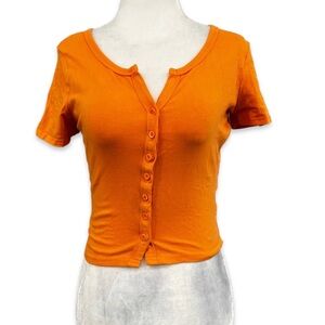 Nobu Orange Cardigan